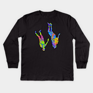 Psychedelic Skydivers Kids Long Sleeve T-Shirt